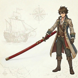 Épée en bambou <span class=keywords><strong>Sandai</strong></span> <span class=keywords><strong>Kitetsu</strong></span> pour One Piece, lame en bambou, accessoires en plastique, poignée en PVC, katana d'anime - Product Image 1
