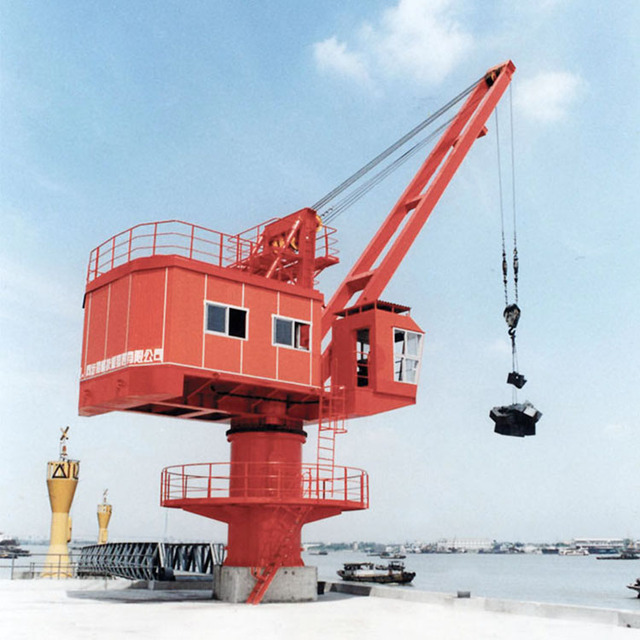 Jib Level Luffing Jetty Portal Crane 50 Ton 10 Ton Floating Dock Portal Pedestal Crane for Sale