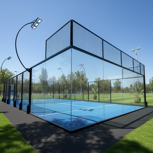 Pista de Pádel Panorámica Estándar <span class=keywords><strong>World</strong></span> <span class=keywords><strong>Tour</strong></span> con Estructura Galvanizada en Caliente Antioxidante, Pista de Pádel Premium de Fábrica - Product Image 4