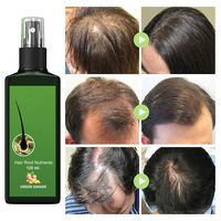 Traitement capillaire à base de gingembre vert 100% naturel, marque privée, spray nourrissant pour la croissance des cheveux, huile de croissance rapide des cheveux, produits de croissance capillaire