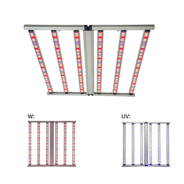 700W Two Channels Dimmable Agricultural Lm301h EVO Lm281b IR UV 6 Bar Full Spectrum IP65 Aluminum Alloy Led Grow Plant Growing