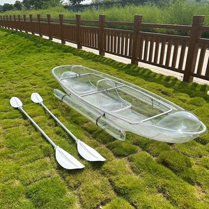 Kayak 100% transparent de 3m, bateau transparent comme du cristal **avec siège transparent** – Canoë à fond de verre pour complexe hôtelier - Product Image 2