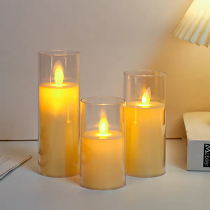 Vela LED con Simulación de Llama de Vela Realista, con Pilas Integradas, en Vaso de Acrílico, para Crear una Atmósfera Romántica - Product Image 4