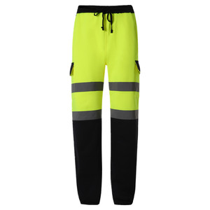 Khả năng hiển thị cao phản quang an toàn Jogger quần với đa túi thiết kế cho xây dựng, đi xe đạp Lớp 2 an toàn Quần - Product Image 1