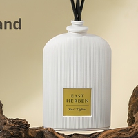 Diffuseur de parfum naturel sans flamme, sans alcool, à base de plantes, huile essentielle, 2-3 mois, parfum d'intérieur, désodorisant