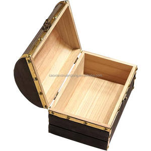 भूरे लकड़ी के उपहार प्राकृतिक लकड़ी शिल्प हस्तनिर्मित हरे रंग की ढक्कन बहु-कार्यात्मक कस्टम लोगो लकड़ी बॉक्स - Product Image 4