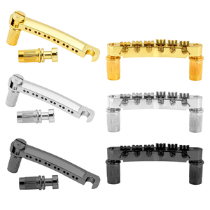 Pont de guitare électrique LPQQ à 12 cordes de haute qualité avec selle de maintien de la corde <span class=keywords><strong>Tune</strong></span>-<span class=keywords><strong>O</strong></span>-<span class=keywords><strong>Matic</strong></span> – Accessoires d'instrument - Product Image 1