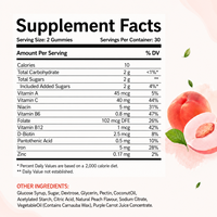 Gummies personnalisées au fer et aux vitamines, à base d'extrait de spiruline et de pectine, complément alimentaire multivitaminé pour adultes, apportant de l'énergie