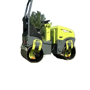 China products/Supplier Light compactor equipment small mini 1 ton double drum vibratory road roller for sale