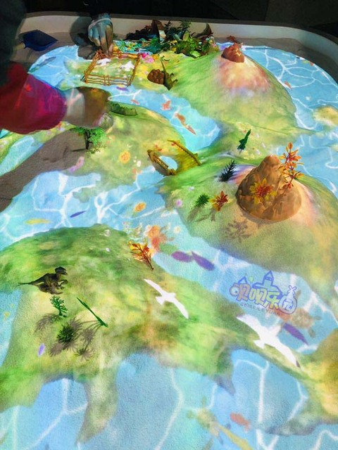 Custom AR Interactive Sandbox Magic 3D Projection Indoor Kids Game High-Resolution Sand Table Naughty Castle