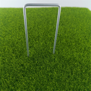 Piquets de jardin en U zingués, en fer, pour aménagement paysager, pour <span class=keywords><strong>gazon</strong></span> artificiel, anti-rouille, crochets de fixation pour <span class=keywords><strong>gazon</strong></span> - Product Image 2