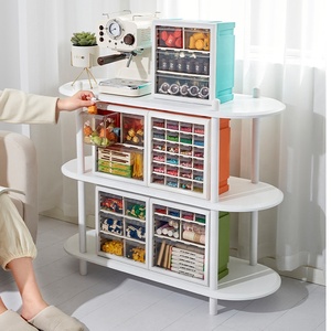 Realida Stackable ngăn kéo tổ chức trang trí hộp lưu trữ trong hình chữ nhật hình dạng PP nhựa để lưu trữ thực phẩm xây dựng khối đồ chơi - Product Image 5