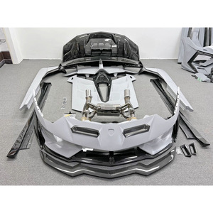 Kit de carrosserie de Style <span class=keywords><strong>S</strong></span> pour Lamborghin <span class=keywords><strong>Aventador</strong></span> LP700 LP720 LP750 mise à niveau vers le kit de carrosserie de pare-chocs de voiture en Fiber de carbone - Product Image 2