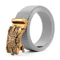 Nouvelle ceinture en toile de nylon Dragon Automatic Agio pour hommes, ceinture de loisirs, ceinture tactique en toile