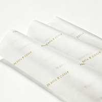 Papier de soie imprimé avec logo personnalisé, papier d'emballage cadeau de marque pour l'emballage de vêtements, de boutiques de vêtements