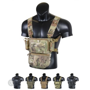 Equipo de aparejo de pecho táctico clásico estilo D3 Chaleco táctico de propósito general ligero con bolsa de caída <span class=keywords><strong>MU</strong></span> - Product Image 6