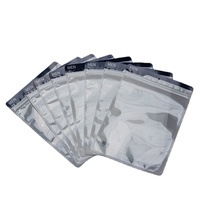 Givré ziplock livre mylar les sacs de savon usines de plastique zip sacs en plastique opaque boutique t-shirt emballage avec du ruban adhésif