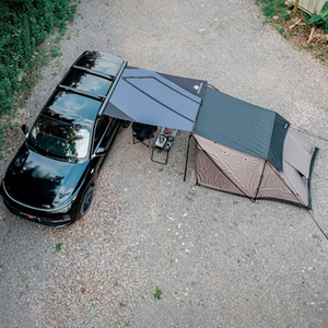 กันสาดรถยนต์อลูมิเนียม ADA OVERLAND รุ่นใหม่ ติดตั้งง่าย พร้อมระบบล็อคป้องกันการชน ปิดอัตโนมัติ พร้อมแถบไฟ LED 3 เส้น - Product Image 3