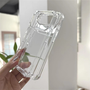 <span class=keywords><strong>Coque</strong></span> de téléphone <span class=keywords><strong>transparente</strong></span> en acrylique dur pour <span class=keywords><strong>iPhone</strong></span> 17 17 Air 17 Pro Max 3D Airbag antichoc <span class=keywords><strong>coque</strong></span> arrière <span class=keywords><strong>transparente</strong></span> pour <span class=keywords><strong>coque</strong></span> 17Pro Funda - Product Image 2