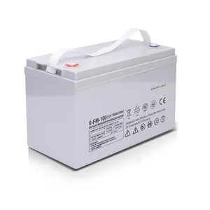 Deep cycle valve regulated rechargeable 65ah 75ah 85ah 100ah 150ah 200ah 12 volt 12v gel solar sealed lead acid batteries