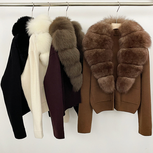 OFTBUY Maglione in Vera Pelliccia di Volpe Lavorato a Maglia per <span class=keywords><strong>Donna</strong></span>, Cardigan, Maglioni, Pullover Autunno Inverno, Moda Coreana per Signore - Product Image 1