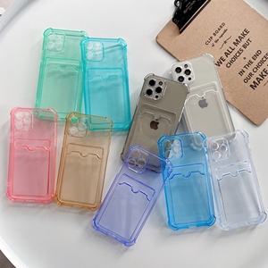 Étui transparent antichoc en TPU avec fente pour cartes pour <span class=keywords><strong>iPhone</strong></span> 17/16/15/14/13/12/<span class=keywords><strong>11</strong></span> Pro Max XR XS MAX - Product Image 3