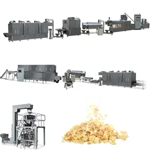 Automatische Niedrigen Verbrauch Corn Flakes Herstellung Maschine Frühstück Getreide Produktion Linie