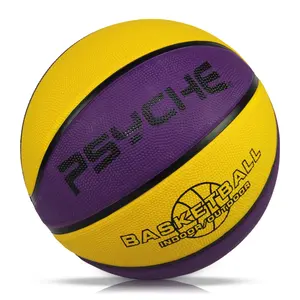 Balle anti-stress psyché logo personnalisé basket-ball en caoutchouc coloré basket-ball personnalisé avec logo