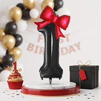 Ballons en aluminium de 32 pouces pour anniversaire, nouveau design nœud papillon, pour décoration de fête de mariage, accessoires d'aménagement d'ambiance
