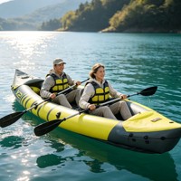 Kayak de pêche gonflable polyvalent pour zones aquatiques multiples, canoë gonflable pour la pêche transfrontalière – Approvisionnement en gros