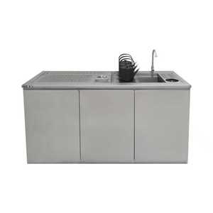 Lanxin <span class=keywords><strong>Banco</strong></span> Bar Personalizzato in Acciaio Inox Stazione per Cocktail e Caffetteria - Product Image 5