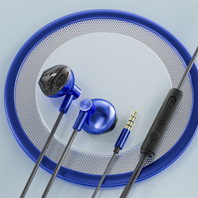 9D Stereo Type C&3.5mm Gamers Headsets Wired Earphones In-ear Headphone HiFi Bass Earphones for Samsung Earbud in Mic Handsfree