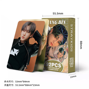 Tarjeta <span class=keywords><strong>LOMO</strong></span> del Último Álbum de Stray Kids, Estrella del K-Pop 2025, Actualmente en Venta, Bienvenido a Ordenar, Tarjeta Fotográfica, 92 Piezas/caja - Product Image 1