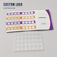 Boîte à comprimés blister de pharmacie à scellage à froid hebdomadaire (4 fois par jour) avec cartes, logo personnalisé, style livret tri-pliant