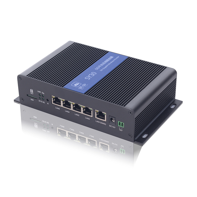 Metal Housing Qualcomm Chip Module 5G Industrial Wireless Router with 1200Mbps 2.4Ghz 5.8Ghz Dual Band WiFi for IoT Applications