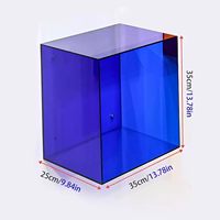 Schwebendes Acryl-Würfelregal, Wandregal zur Ladendekoration, Hängendes Wandregal zur Aufbewahrung von Büchern, Fotos, Spielzeug