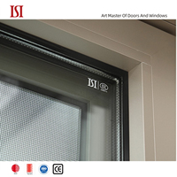 Ventanas abatibles de aleación de aluminio templado con valor de diseño de 6 niveles de marca superior Apertura interior personalizada Característica de puente roto hermético