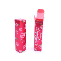 Baume à Lèvres de Marque Privée avec Logo Personnalisé Imprimé Design Boîtes d'Emballage de Laminage Brillant pour Rouge à Lèvres