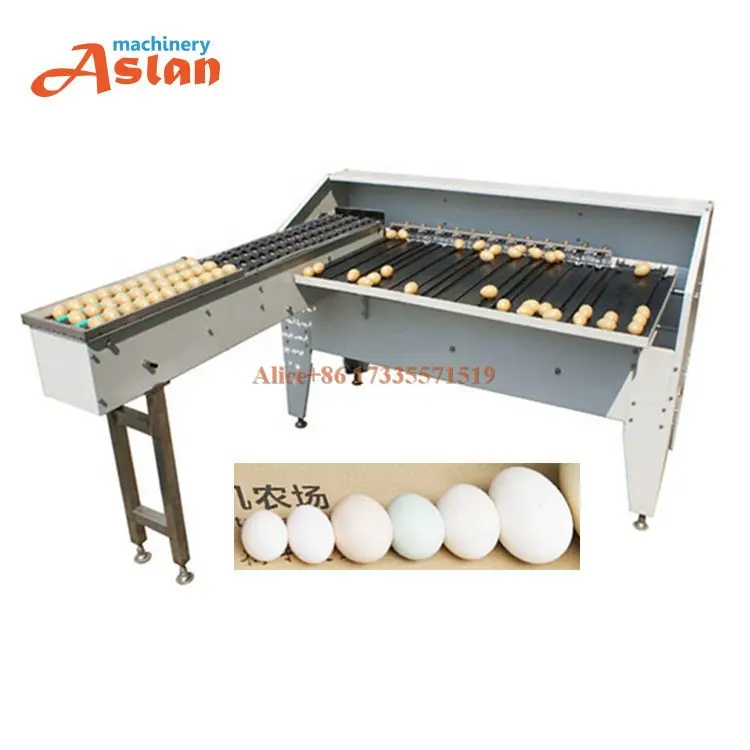 7 levels duck egg weight grading machine/ high capacity duck egg size selector/ fresh egg grading machine