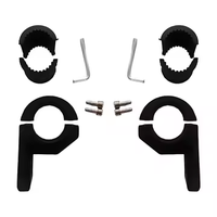 2pcs Universal 15-30mm Clamp Bracket Bull Bar Mount Fog Driving Light Spotlight 12V Auto Crash Bar Guard Car Motorcycle