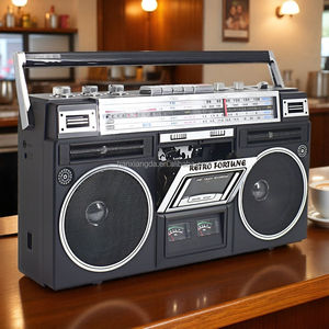 <span class=keywords><strong>Radio</strong></span> <span class=keywords><strong>Portatile</strong></span> Multifunzione con Altoparlanti Stereo di Nuovo Design FM/AM/SW Doppio Indicatore Lettore/Registratore di Cassette <span class=keywords><strong>Vintage</strong></span> - Product Image 6