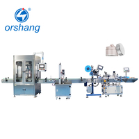 Machine de remplissage et de scellage automatique Orshang pour crème pour la peau, pâte, cosmétiques, crème pour les yeux, fond de teint, liquides, produits chimiques, moteur PLC