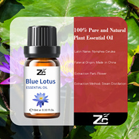 100% Huile de lotus bleu de haute qualité naturelle pure pour les soins du visage