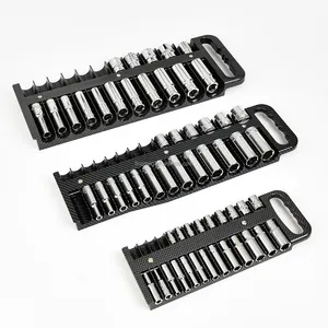 Portable Magnetic Socket Organizer Tray For Deep & Shallow Sockets