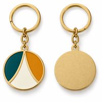 Porte-clés en métal personnalisé élégant style Art Déco, avec logo sur mesure, vente en gros, cadeau promotionnel, fournisseur et fabricant de porte-clés en métal