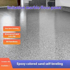 Peinture époxy autolissante pour sols en sable coloré, antidérapante, résistante à l'usure, imperméable et anti-humidité, pour carreaux de marbre (en fûts) - Product Image 3