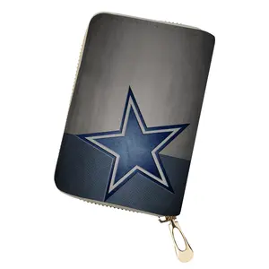 Individuelle DALLAS COWBOYS Kartenbörse Geschenk Damen-Kartenhalter Herren-Kartenbeutel multifunktions-Zippel kleine Geldbörse