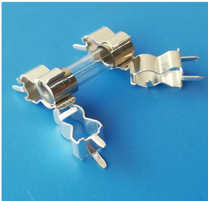 Clip portafusibili 5X20mm Clip portafusibili in ottone placcato ottone - Product Image 3