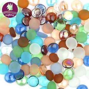 Presa di fabbrica di vetro decorativo di vetro colorato ciottoli per l'abbellimento - Product Image 1