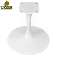 Pieds de canapé en métal blanc élégant, style tulipe, revêtement poudré, pieds de chaise modernes pour le salon, design de base de meubles